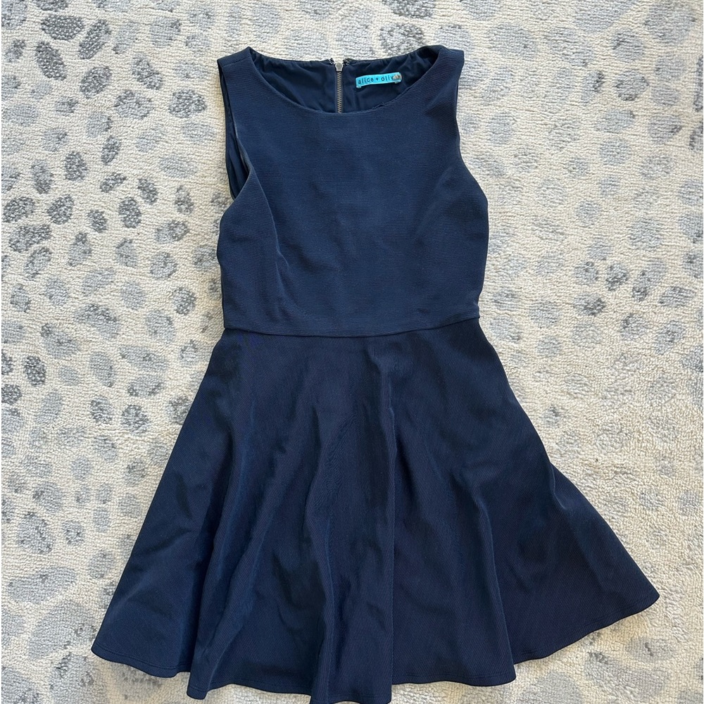 Alice + Olivia Navy Dress